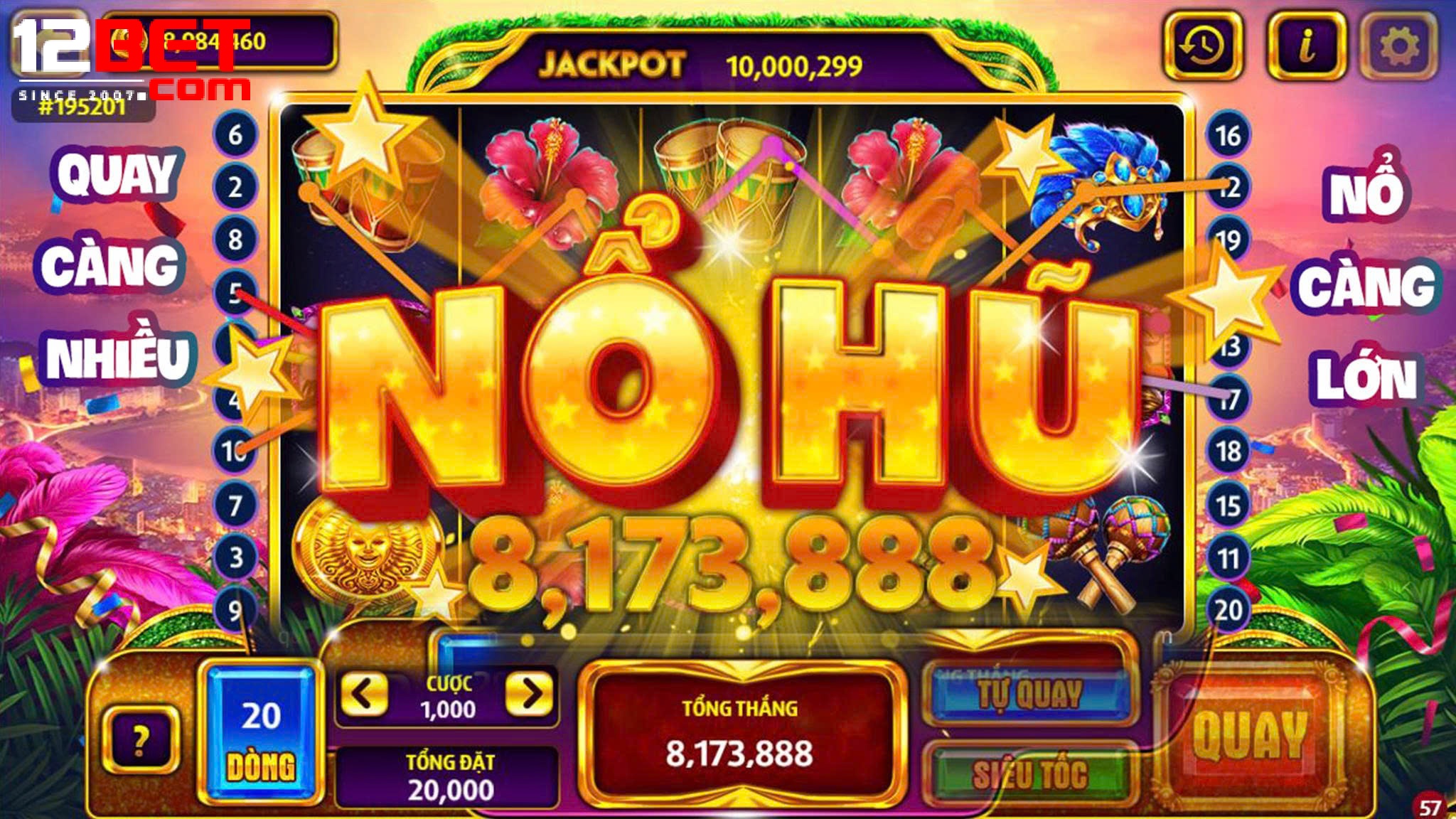 Nổ Hũ 12bet – Hướng Dẫn Chơi Và Chiến Lược Hiệu Quả